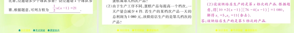 中考数学总复习 第一部分 考点梳理 第二章 方程(组)与不等式(组)第6课时 一元二次方程及其应用课件