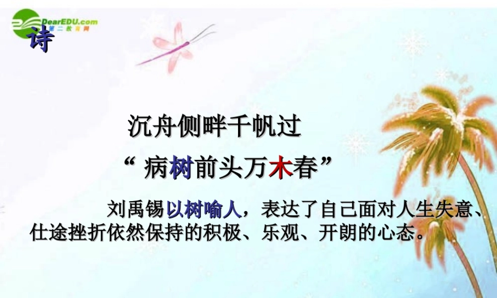 七年级语文上册(大树和我们的生活)课件 上海五四制版 课件
