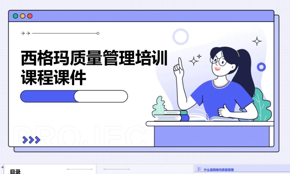 西格玛质量管理培训课程课件