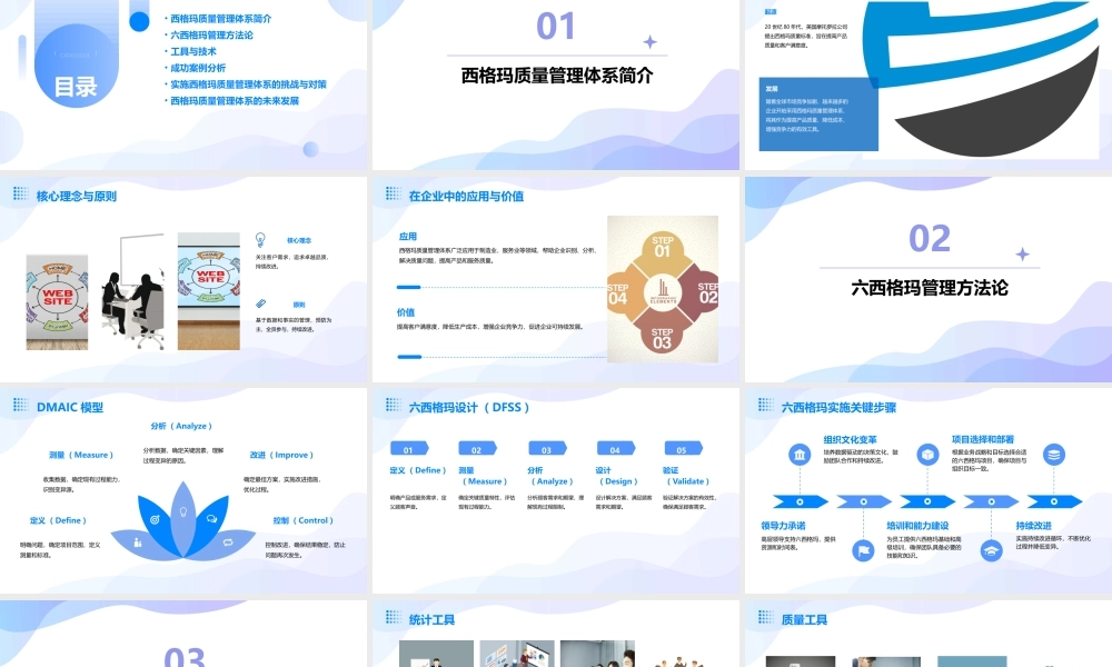西格玛质量管理体系课件