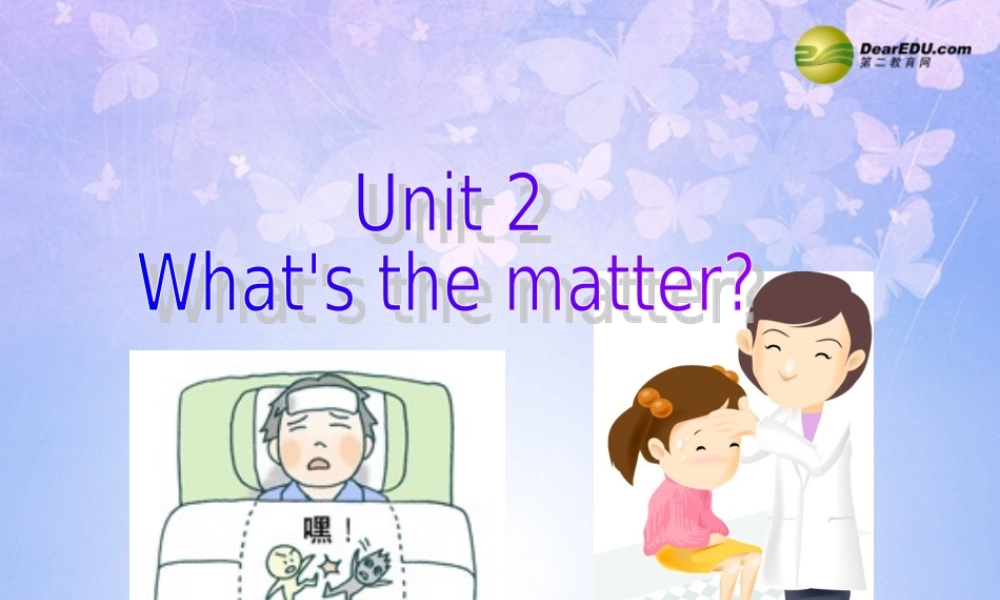 八年级英语上册(Unit 2 What's the matter Revision Section A1)课件 人教新目标版 课件