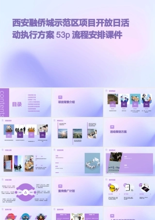 西安融侨城示范区项目开放日活动执行方案53p流程安排课件