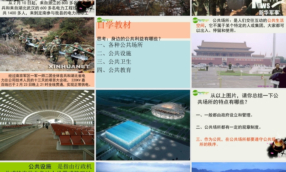 八年级政治下册(公共利益的维护)课件1 教科版 课件