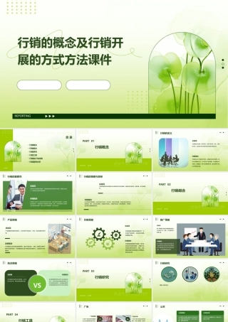 行销的概念及行销开展的方式方法课件