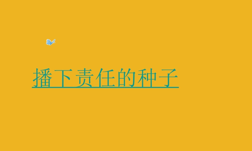 九年级政治 第五课(这是我的责任)课件 人民版 课件