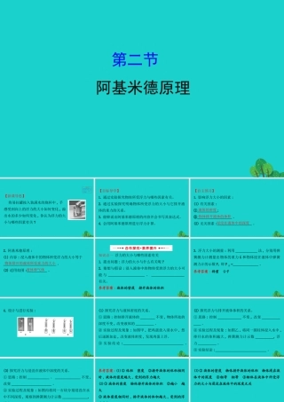 八年级物理全册 第九章 第二节阿基米德原理习题课件 (新版)沪科版 课件