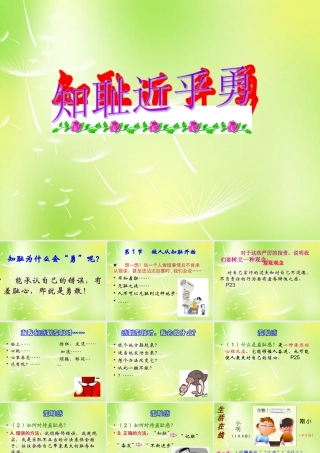 中学七年级政治上册(3.1 做人从知耻开始)课件 苏教版 课件