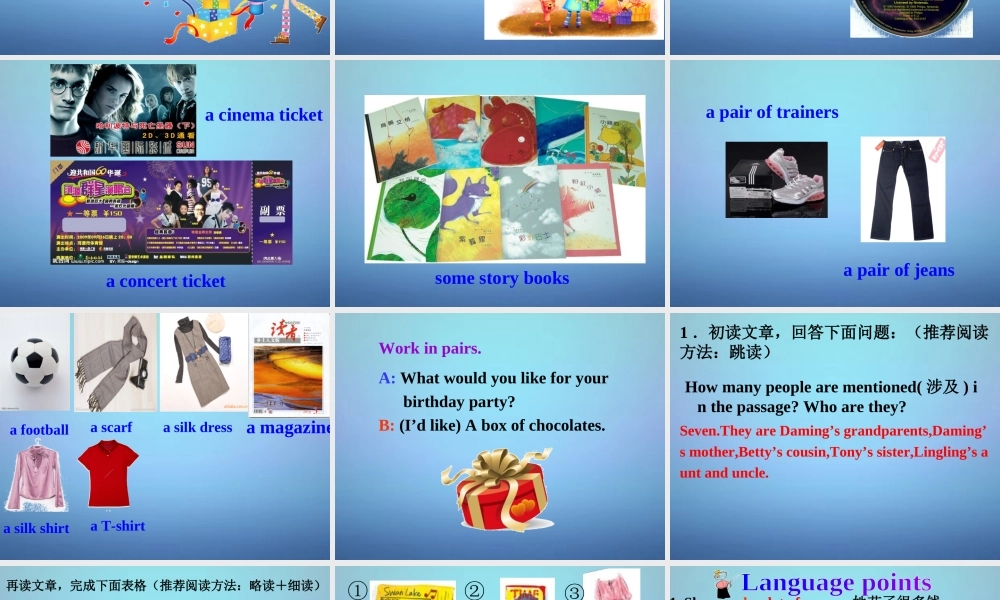 七年级英语上册 Module 8 Unit 2 She often goes to concerts课件 (新版)外研版 课件