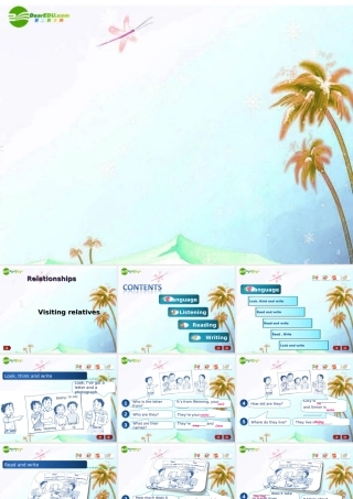 七年级英语上册 Module 4 Unit 1 Visiting relatives Workbook课件 牛津版 课件