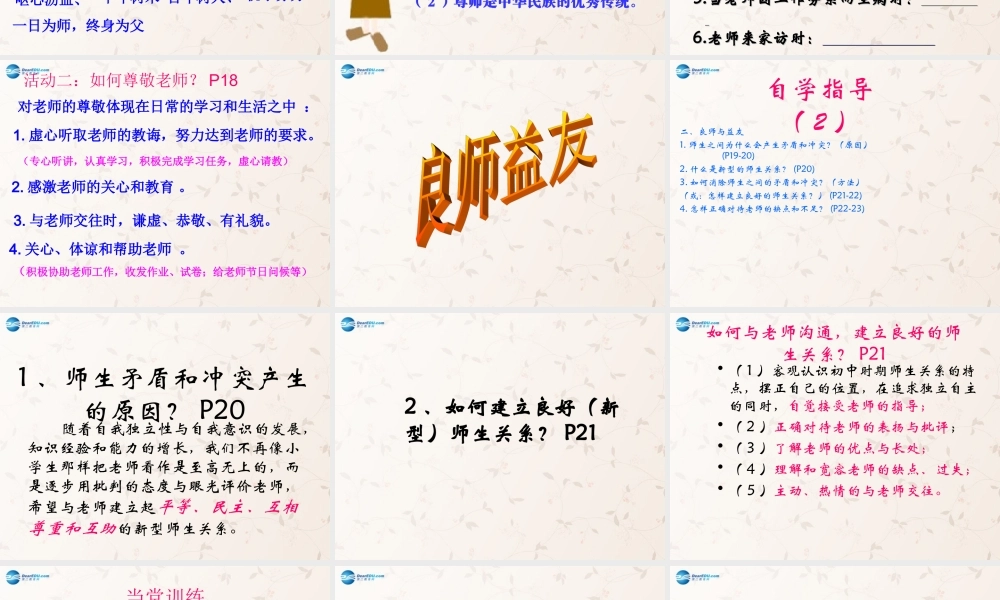 八年级政治上册 1.2.1 理解老师课件 教科版 课件