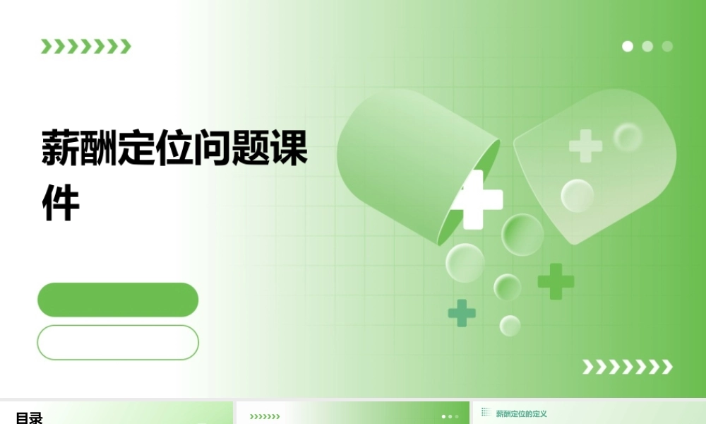 薪酬定位问题课件