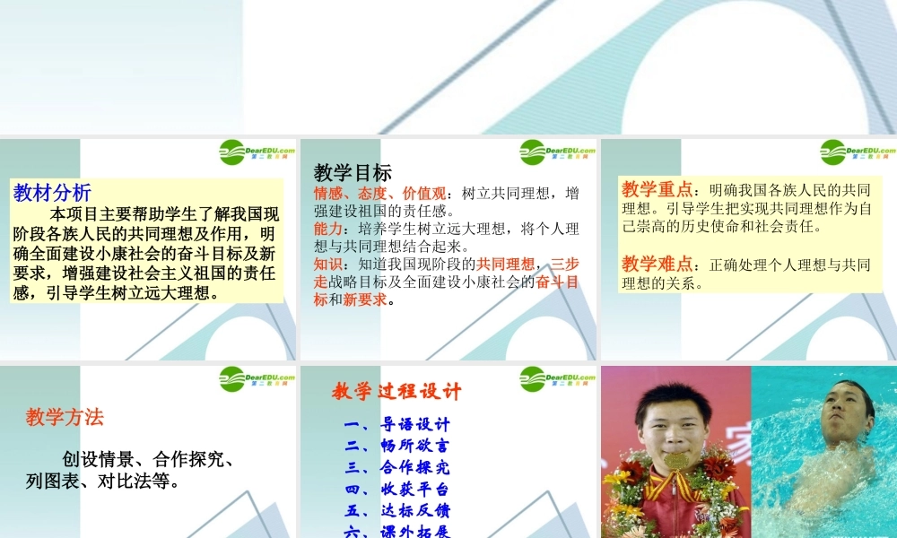 九年级政治 共同理想、共同使命课件 鲁教版 课件