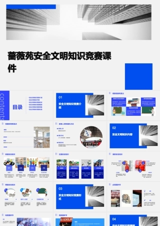 蔷薇苑安全文明知识竞赛课件