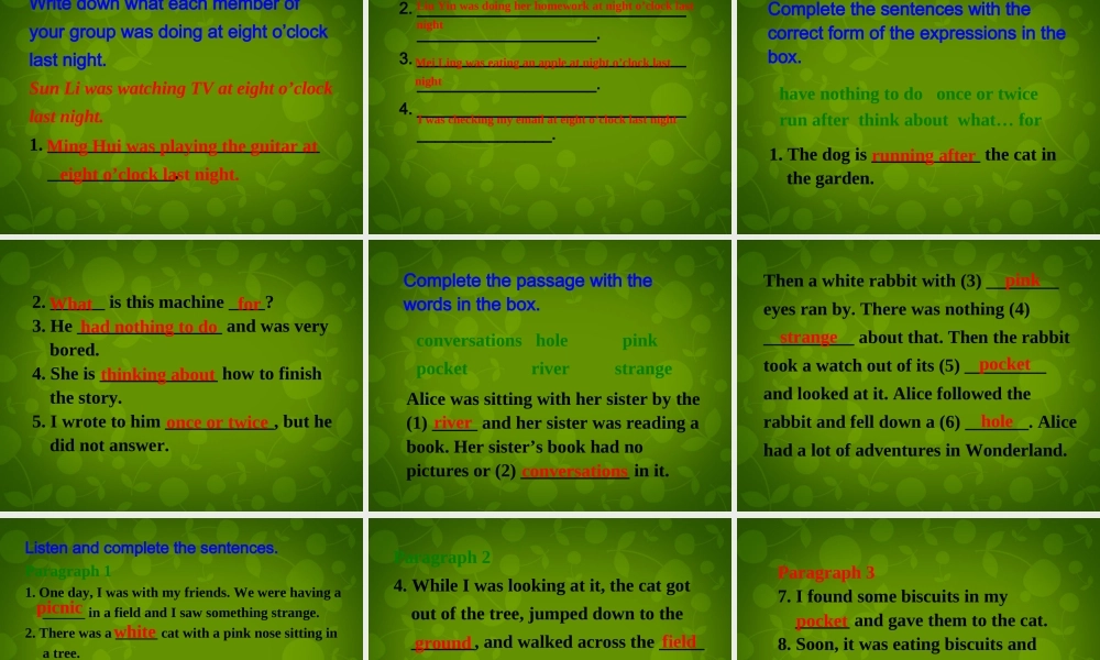 八年级英语上册 Module 7 Unit 3 Language in use课件 (新版)外研版 课件