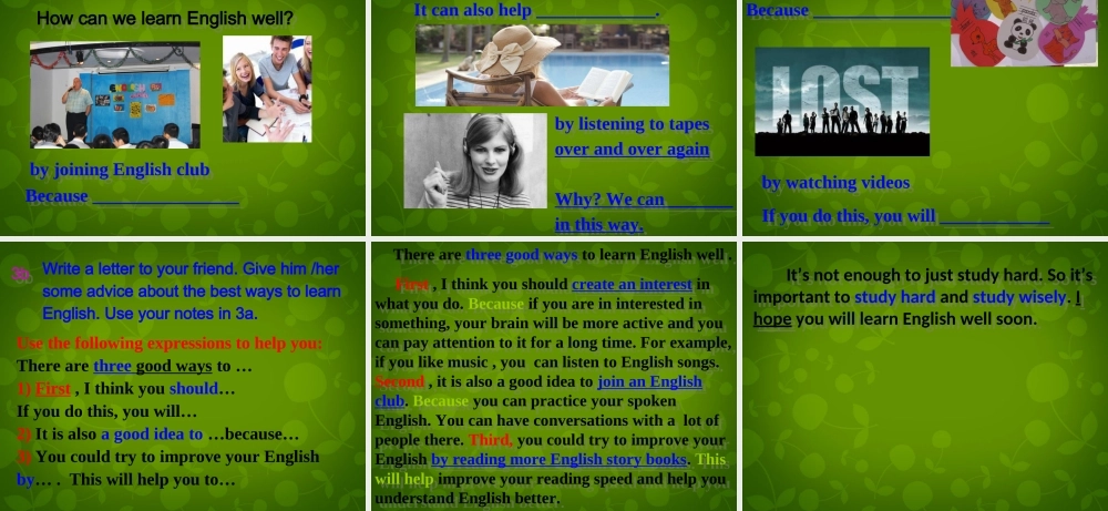 九年级英语全册 Unit 1 How can we become good learners Section B(3a self check)课件 (新版)人教新目标版 课件