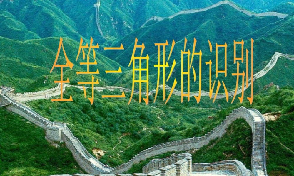 全等三角形的识别课件示例一 课件