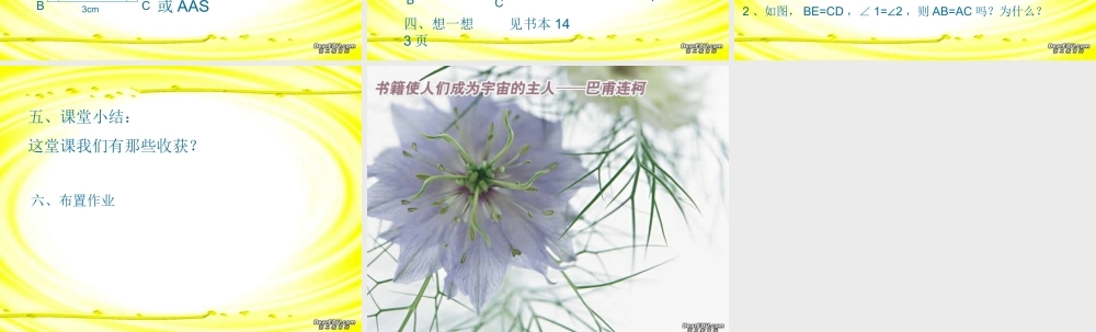 全等三角形的识别课件示例一 课件