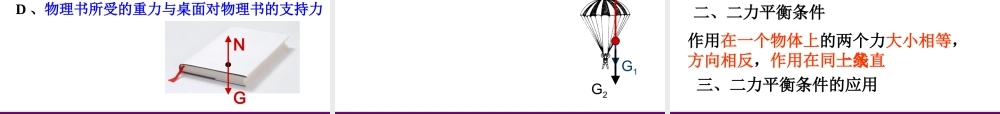 八年级物理下册 9.1二力平衡课件 苏科版 课件