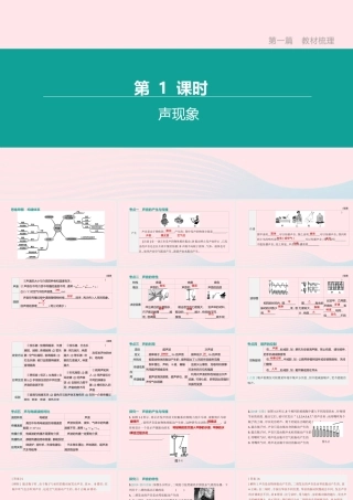 山西省中考物理(声现象)专题复习课件