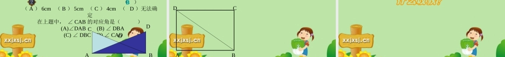 七年级数学下册：11.2全等三角形复习课件 苏科版 课件