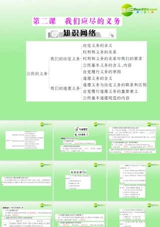 八年级政治下册 第二课我们应尽的义务课件 人教新课标版 课件