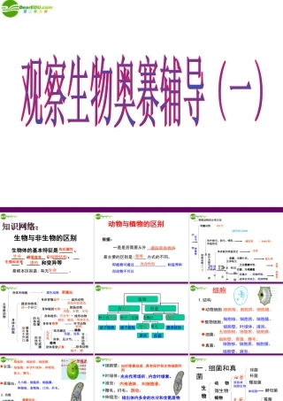 初中科学观察生物奥赛辅导课件(一) 课件