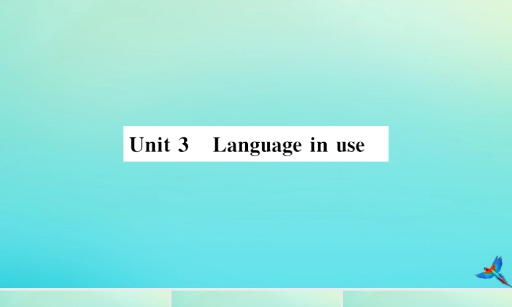 九年级英语上册 Module 9 Great inventions Unit 3 Language in use(小册子)习题课件 (新版)外研版 课件