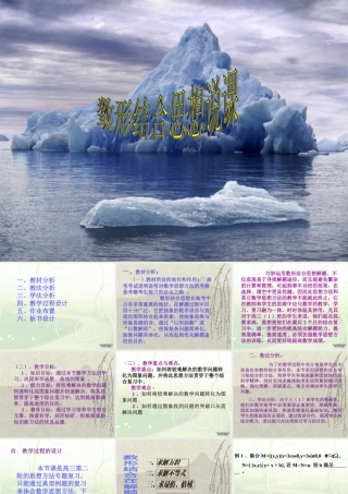 数形结合思想说课 4月甘肃省高三数学复习专题讲座 数形结合思想说课讲课课件[整理两套]人教版 4月甘肃省高三数学复习专题讲座 数形结合思想说课讲课课件[整理两套]人教版