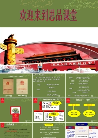 九年级政治全册 第六课第二框宪法是国家的根本大法课件 新人教版 课件