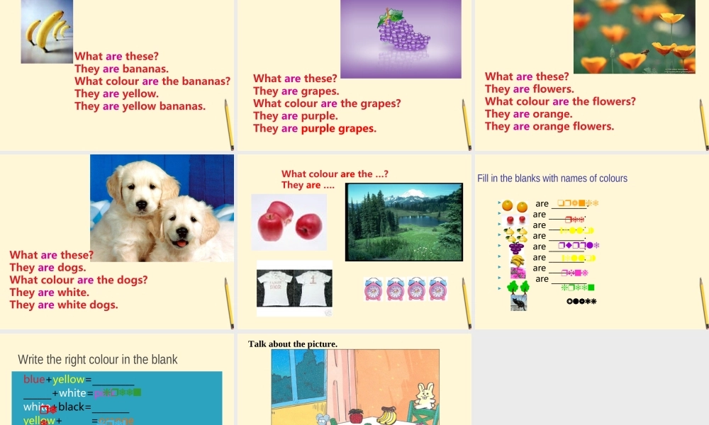 七年级英语上册 Starter Module 3 Unit 1 What colour is the apple课件1 外研版 课件