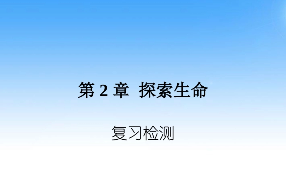 七年级生物上册 第二章探索生命复习课件 北师大版 课件