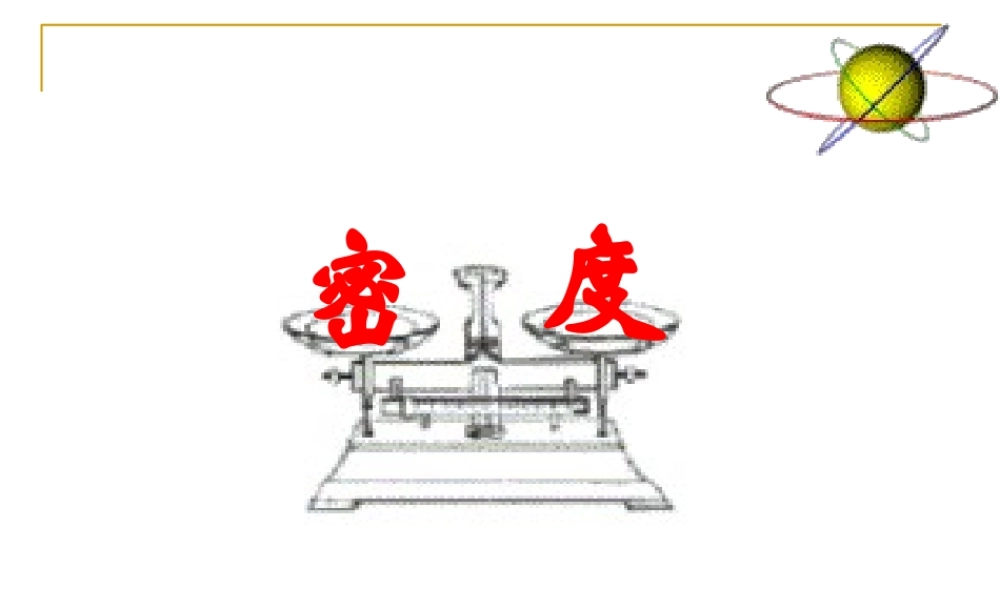 九年级物理(密度)课件