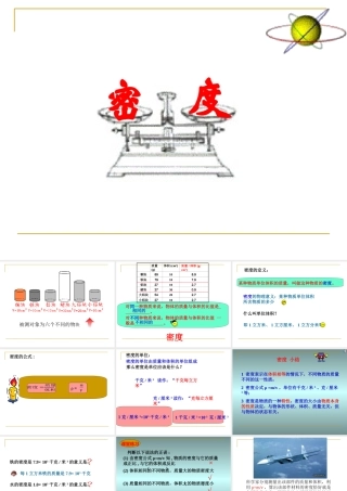 九年级物理(密度)课件