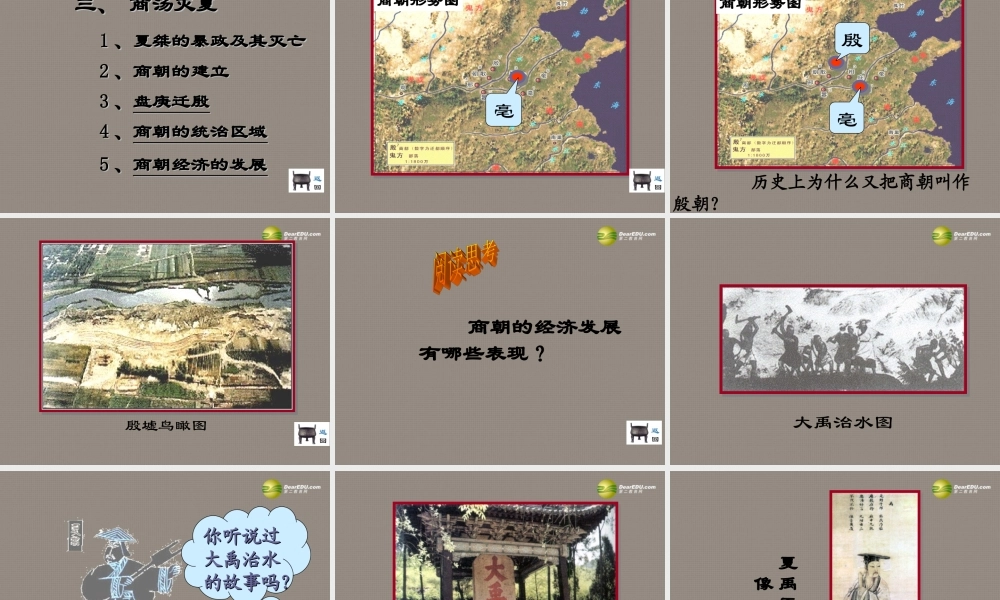 中学七年级历史上册(第4课 夏传子家天下)课件 岳麓版 课件