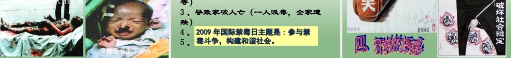 八年级政治上册 第四单元第八课第一框危险的诱惑课件 新人教版 课件