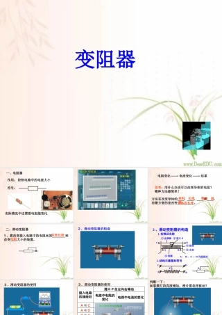 变阻器 课件示例 课件