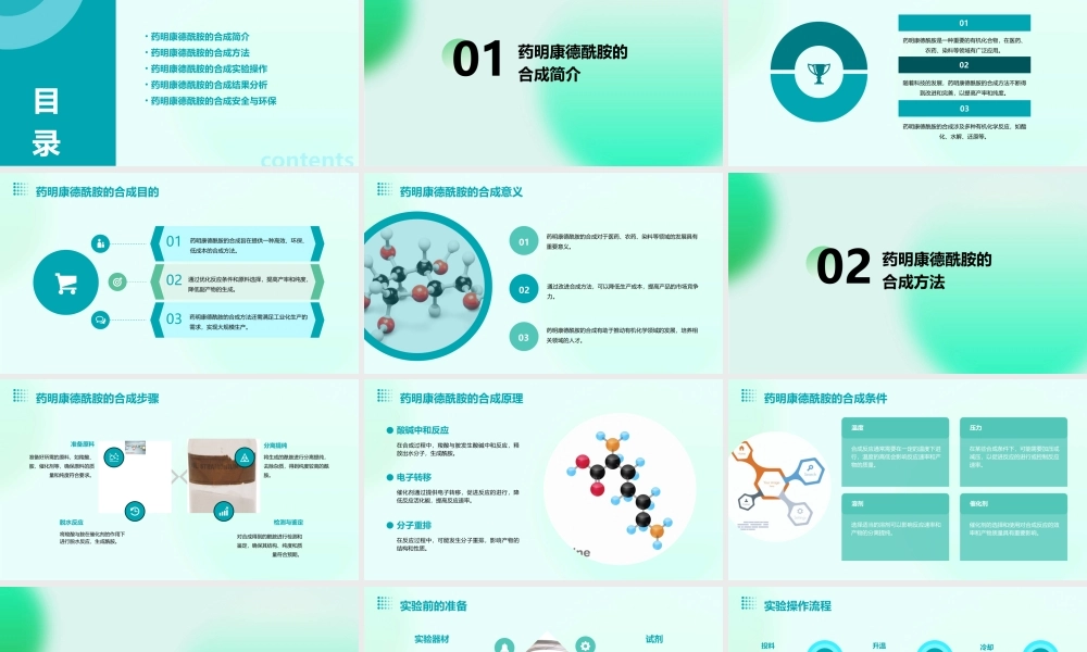 药明康德酰胺的合成教学课件