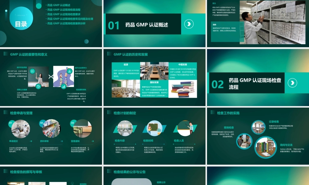 药品GMP认证现场检查工作程序和要求浙江药品认证检查中心课件