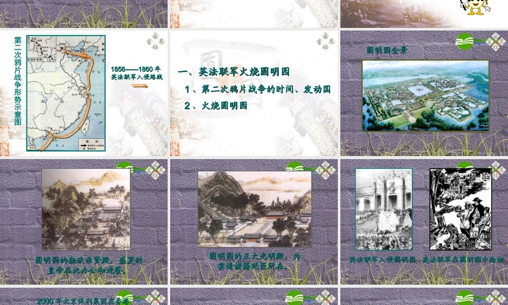 八年级历史上册 第2课 火烧圆明园和太平军抗击洋枪队课件 岳麓版 课件