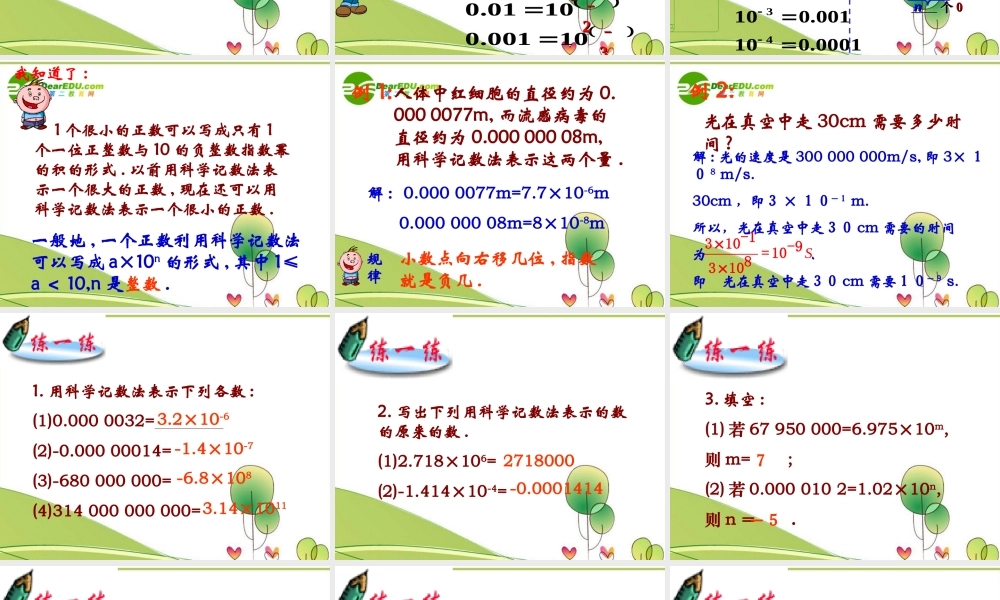 七年级数学：同底数幂的除法课件苏科版 课件