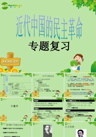 中考历史专题复习 近代民主革命  课件