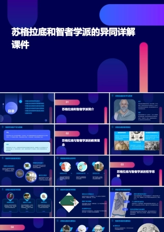 苏格拉底和智者学派的异同详解课件