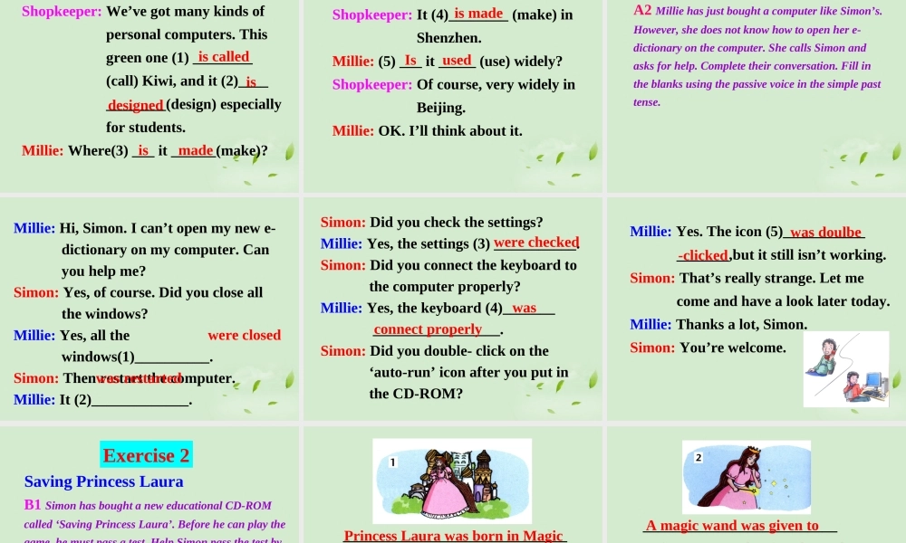 八年级英语 unit 3 grammar课件 牛津版 课件