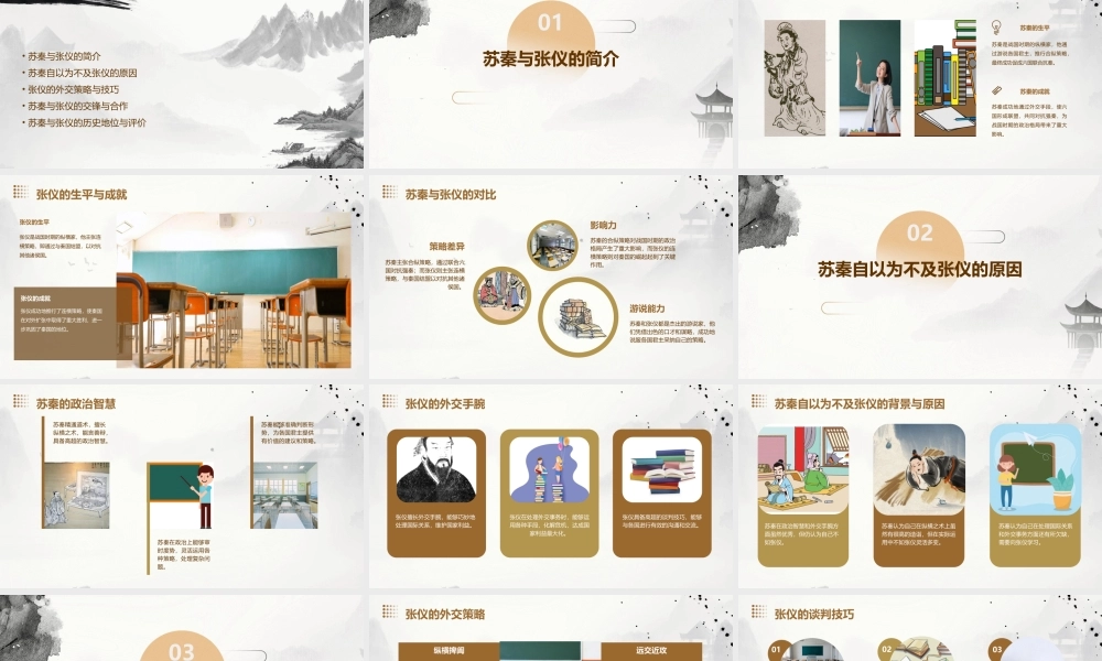 苏秦自以不及张仪课件