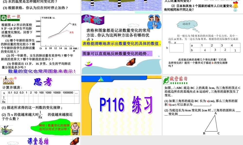 八年级数学4.1数量的变化课件苏科版 课件
