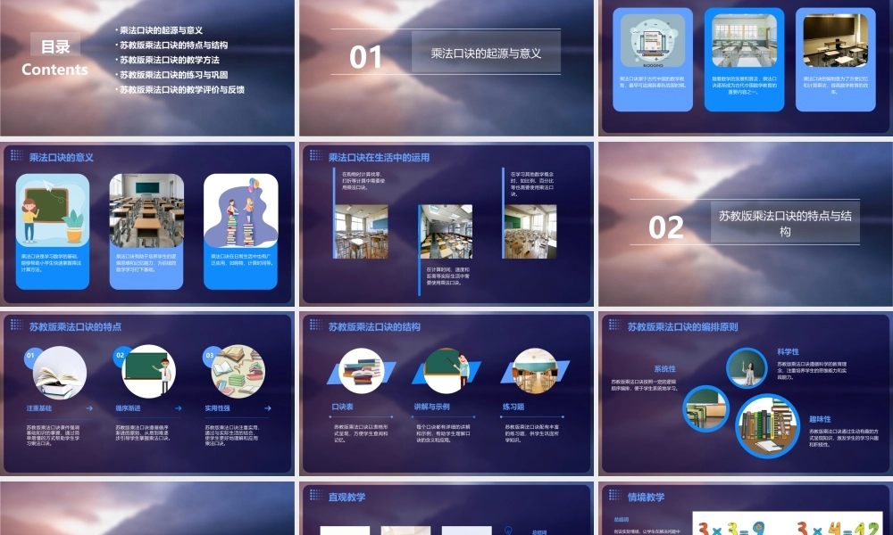 苏教版的乘法口诀课件