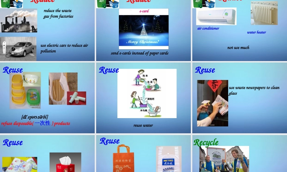 八年级英语下册 Unit 8 A green world Welcome to the Unit课件 (新版)牛津版 课件