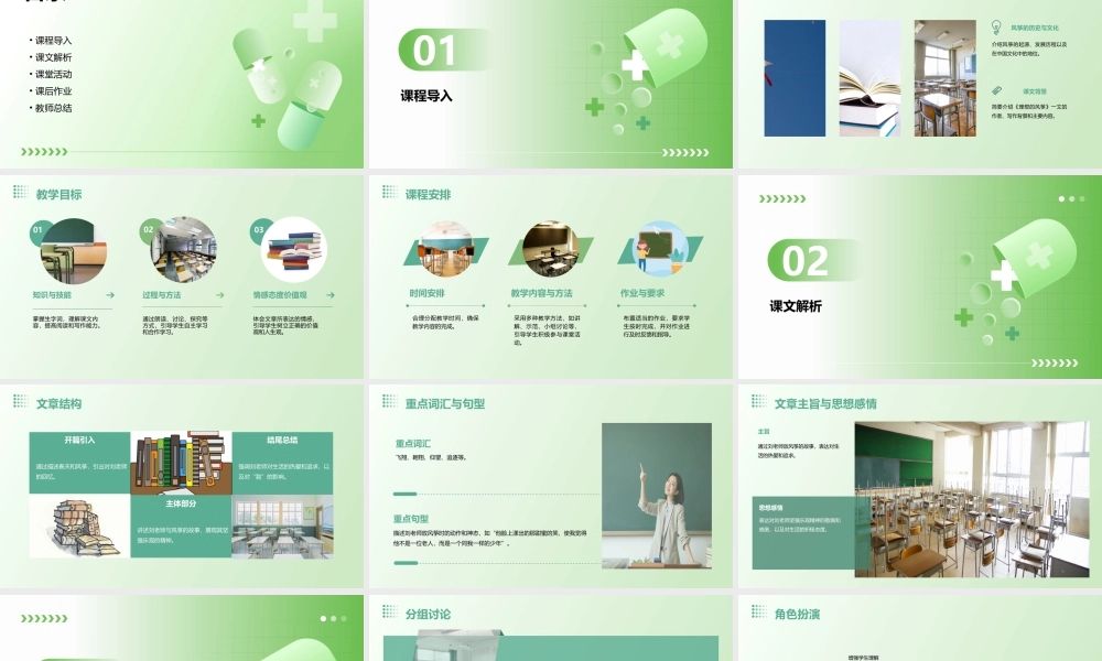 苏教版小语六年级理想的风筝课件