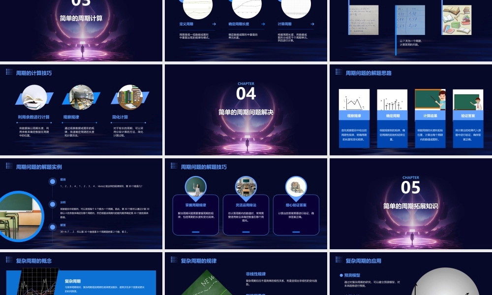 苏教版小学数学四年级上册《简单的周期》课件
