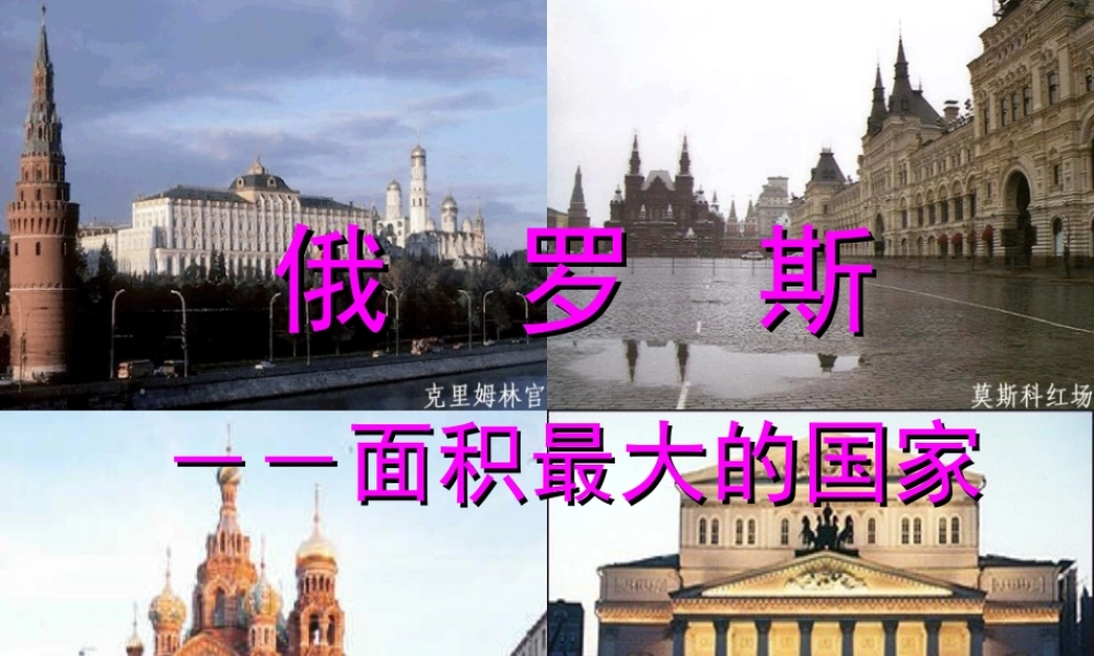 中考区域地理复习课件 欧洲东部和北亚---俄罗斯 人教新课标版 课件